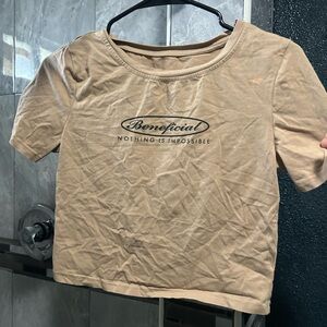 Beneficial Tan Graphic Tee